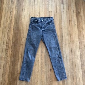 Levis button fly wedgie jeans size 27 zodiac black
